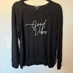 Buffalo David Bitton Charcoal 'Good Vibes' Sweatshirt